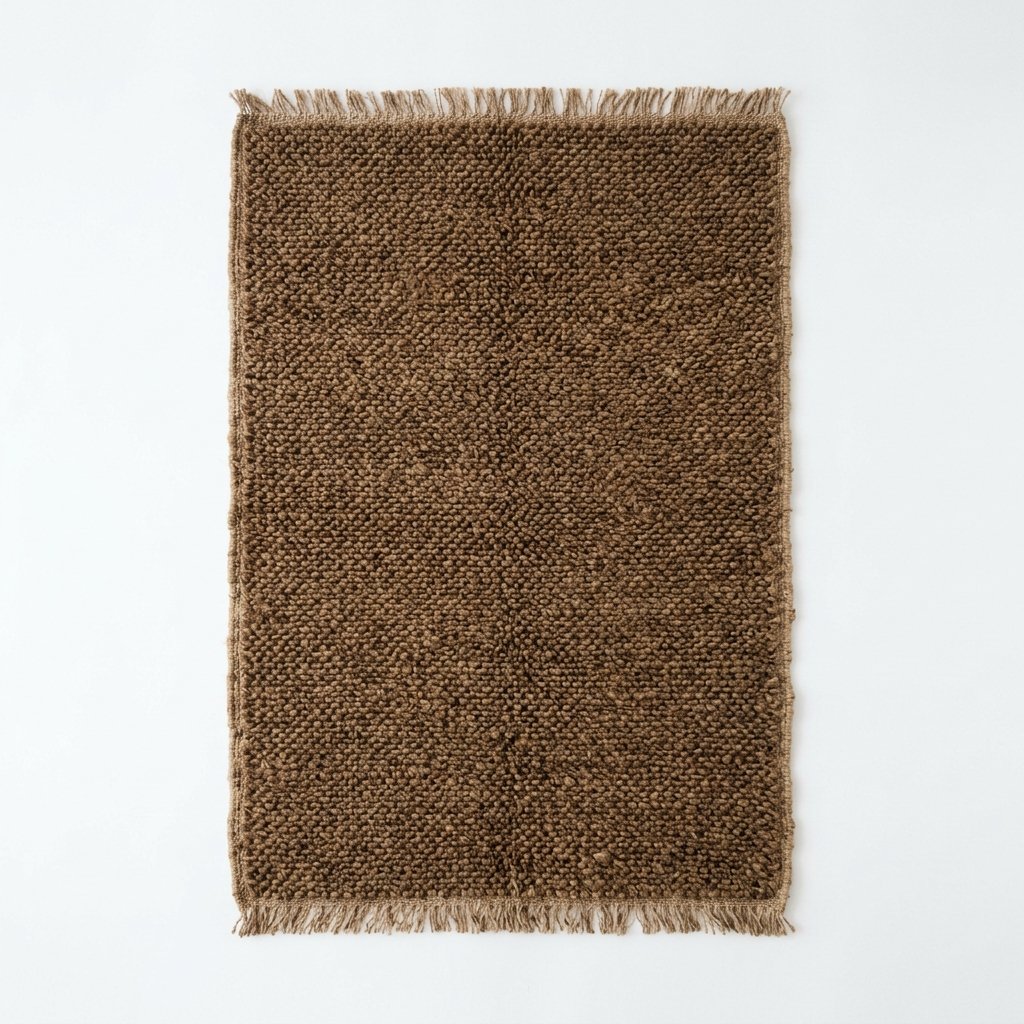 Hemp Hand Woven Rug: Natural Loop