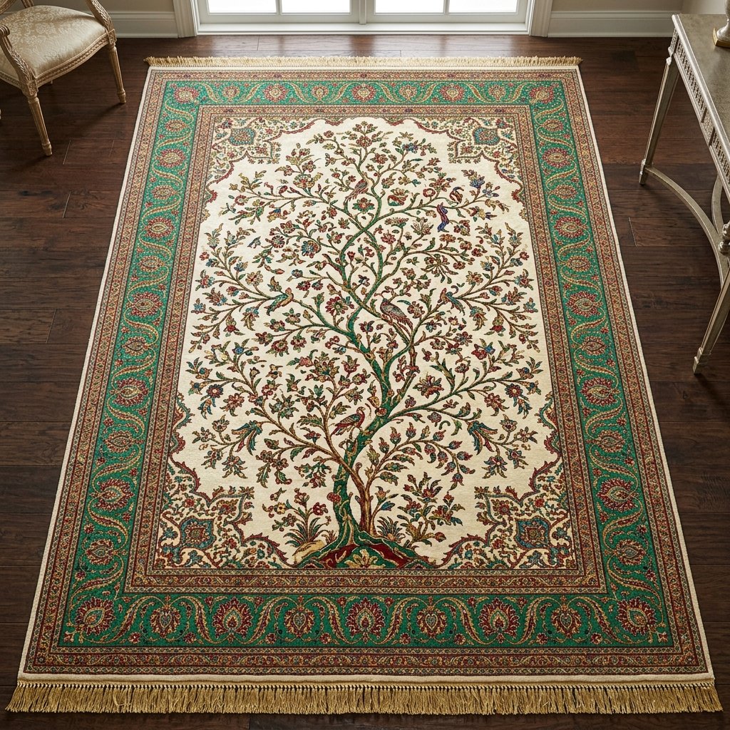 Tree of Life Emerald Silk