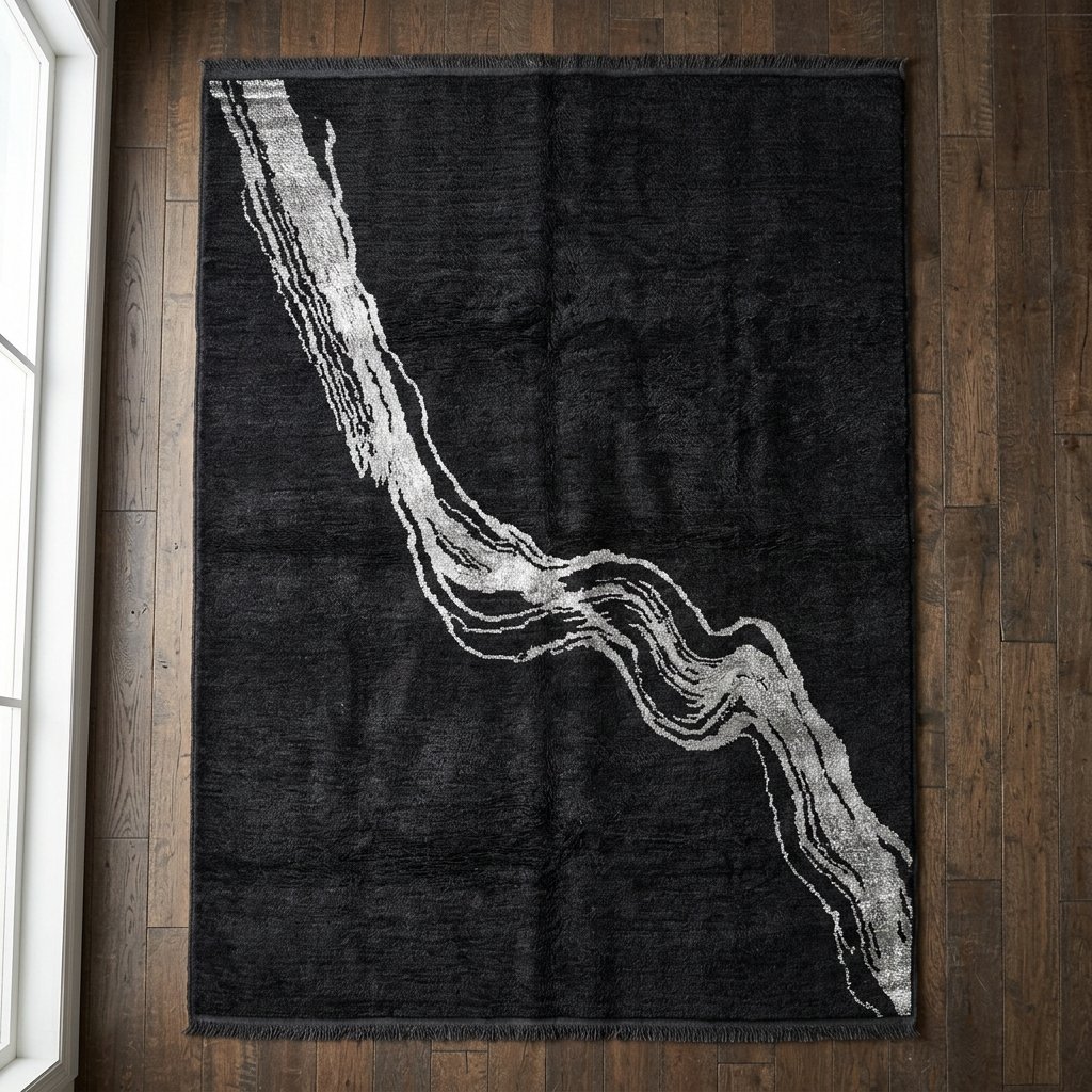 Modern Minimalist Silver Streak