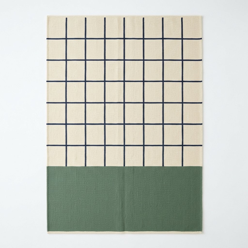 Woolen Handtufted Carpet _ Lattice