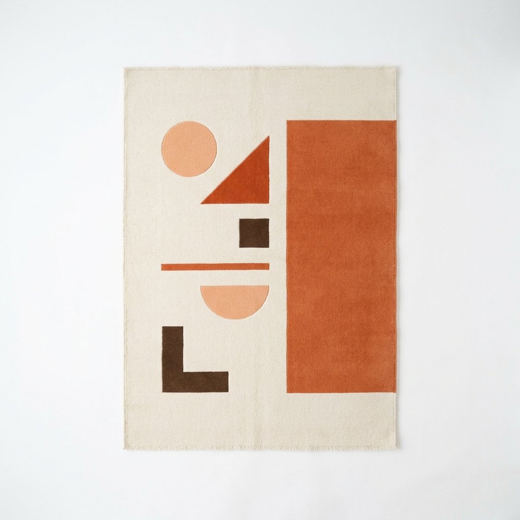 Woolen Handtufted Carpet _ Glyph Clay