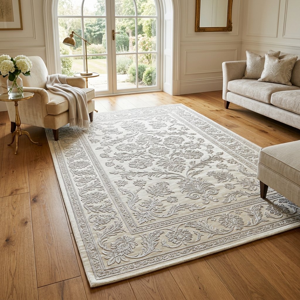 Ivory Silk Blend Floral Quick Ship